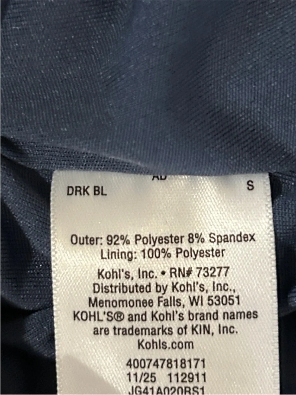 Women's Performance Running Shorts in Navy with Mesh - Picture 6 of 7